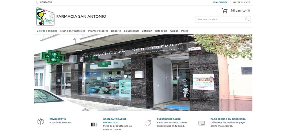 Venta online de productos de farmacia